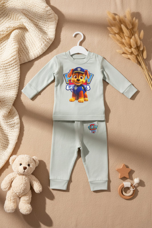 CHASE PAW PATROL -2 PIECES Pajamas Set -6 COLORS