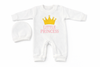 Little Princess – Newborn 2-Piece Salopette & Cap Set