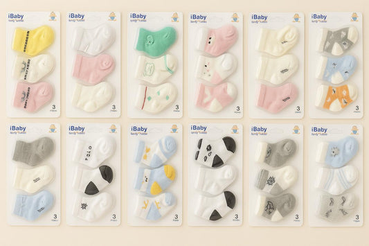 Soft Cotton Baby Socks – 3 Pairs Pack