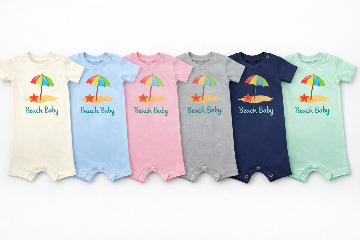 Beach Baby Romper – 6 Color Options