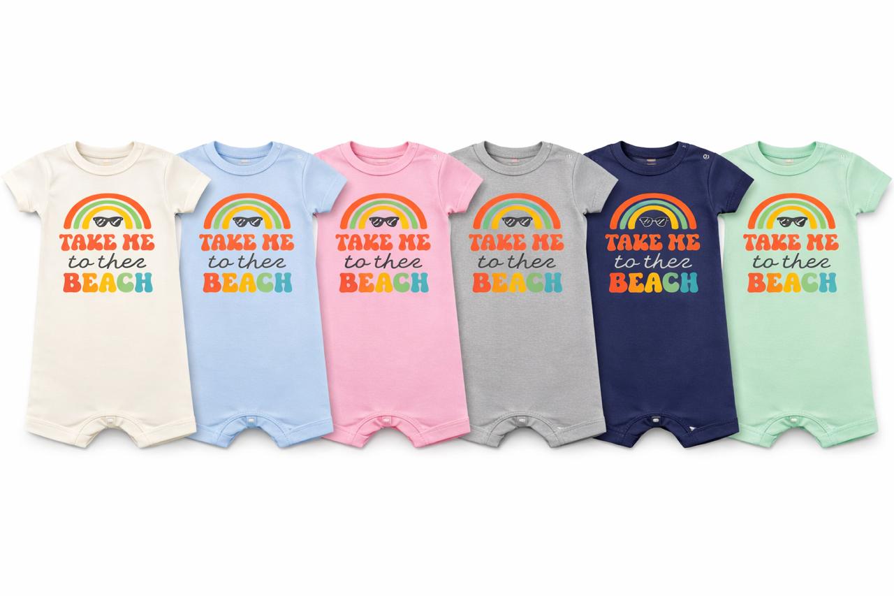 Take Me to the Beach Baby Romper – 6 Color