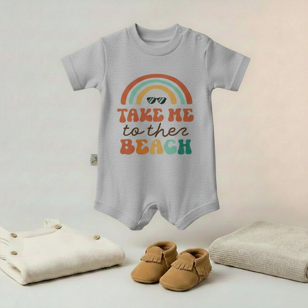 Take Me to the Beach Baby Romper – 6 Color