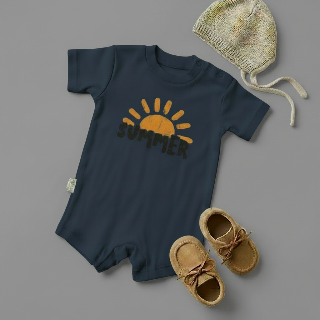 Summer Sunshine Baby Romper – 6 Color Options