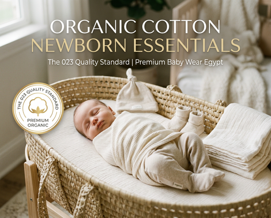 Organic Cotton Newborn Essentials: The 023 Quality Standard | Premium Baby Wear Egypt