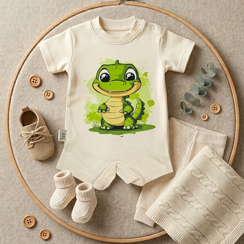GREEN Dino-BABY-6 COLORS