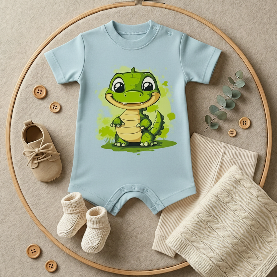 GREEN Dino-BABY-6 COLORS