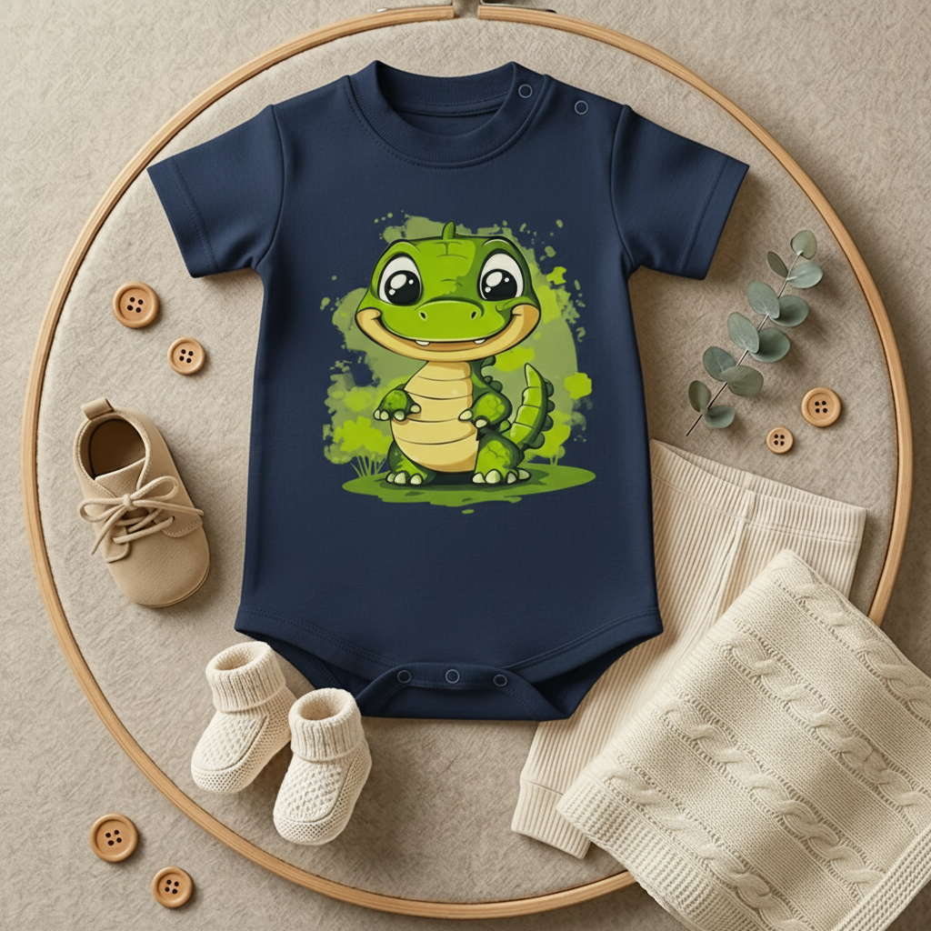 GREEN Dino-BABY-6 COLORS