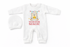 Winter Magic – Newborn 2-Piece Salopette & Cap Set