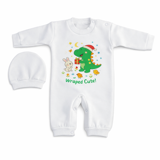 Wrapped Cute! – Newborn 2-Piece Salopette & Cap Set