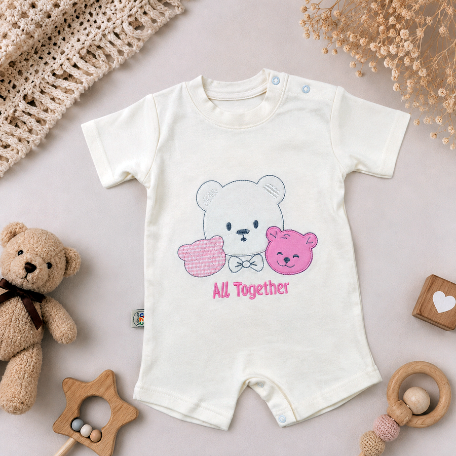 ALL TOGETHER - short sleeve - available in 4 colors - سالوبيت نص كم قطعة واحدة
