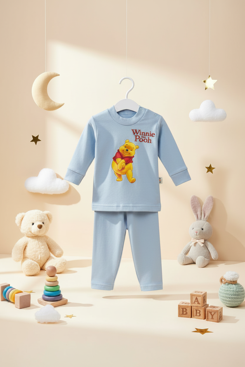 WINNIE THE POOH 2 PIECES Pajamas Set-6 Colors