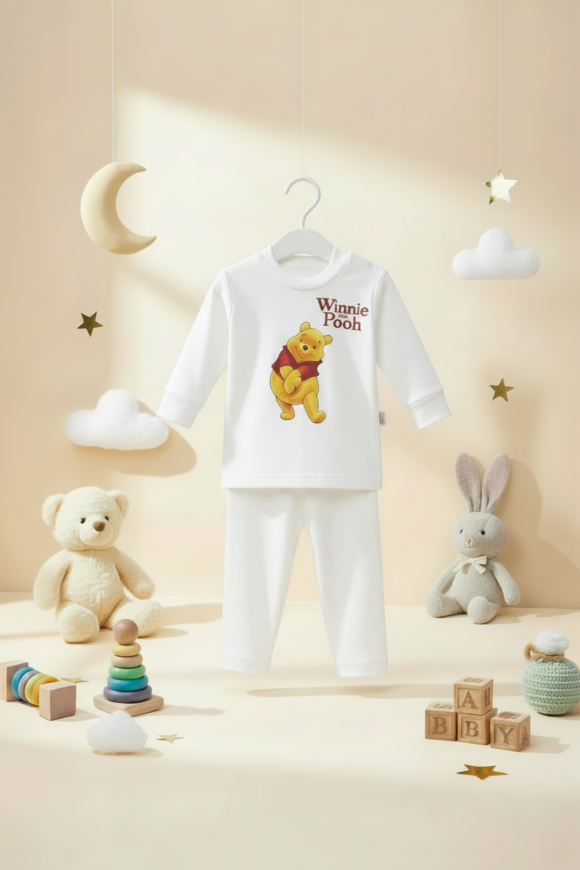WINNIE THE POOH 2 PIECES Pajamas Set-6 Colors
