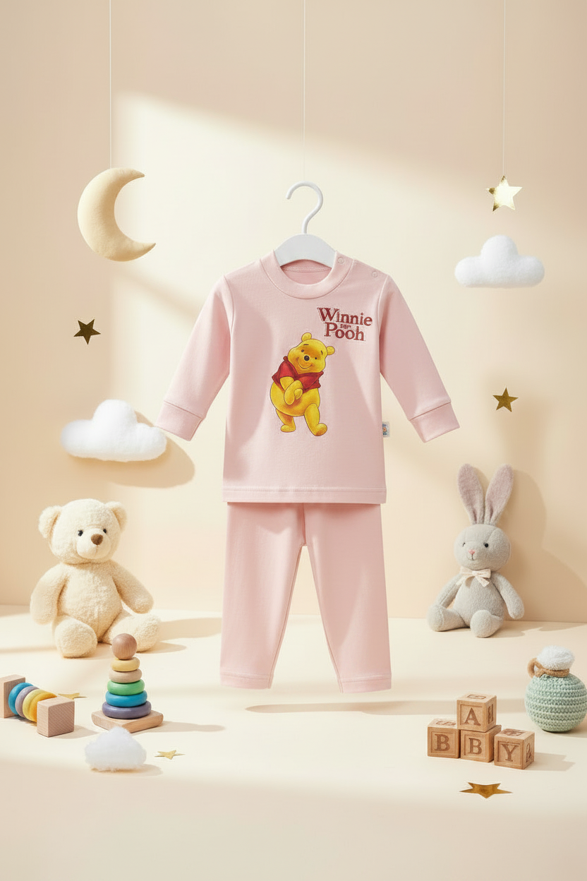 WINNIE THE POOH 2 PIECES Pajamas Set-6 Colors