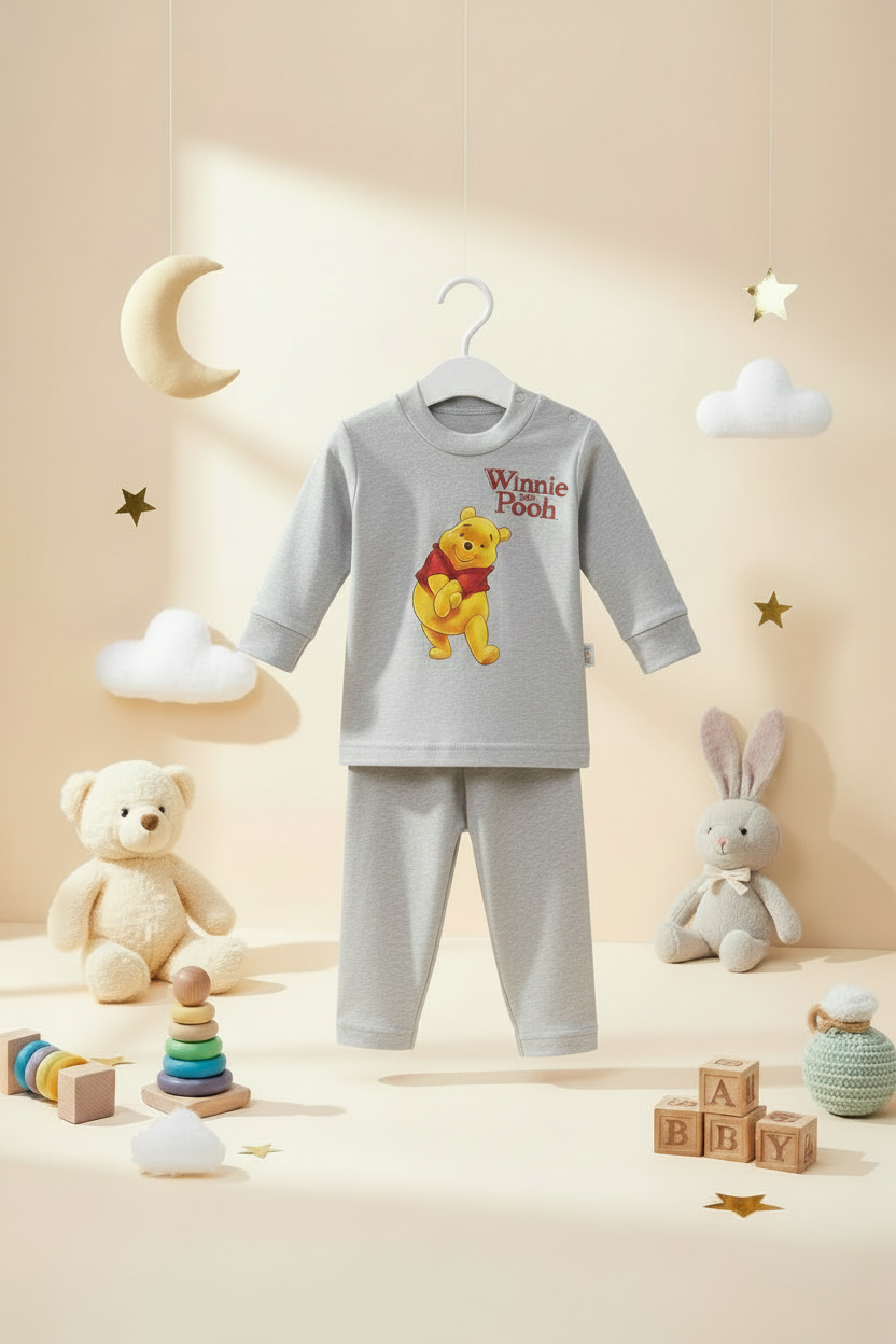 WINNIE THE POOH 2 PIECES Pajamas Set-6 Colors