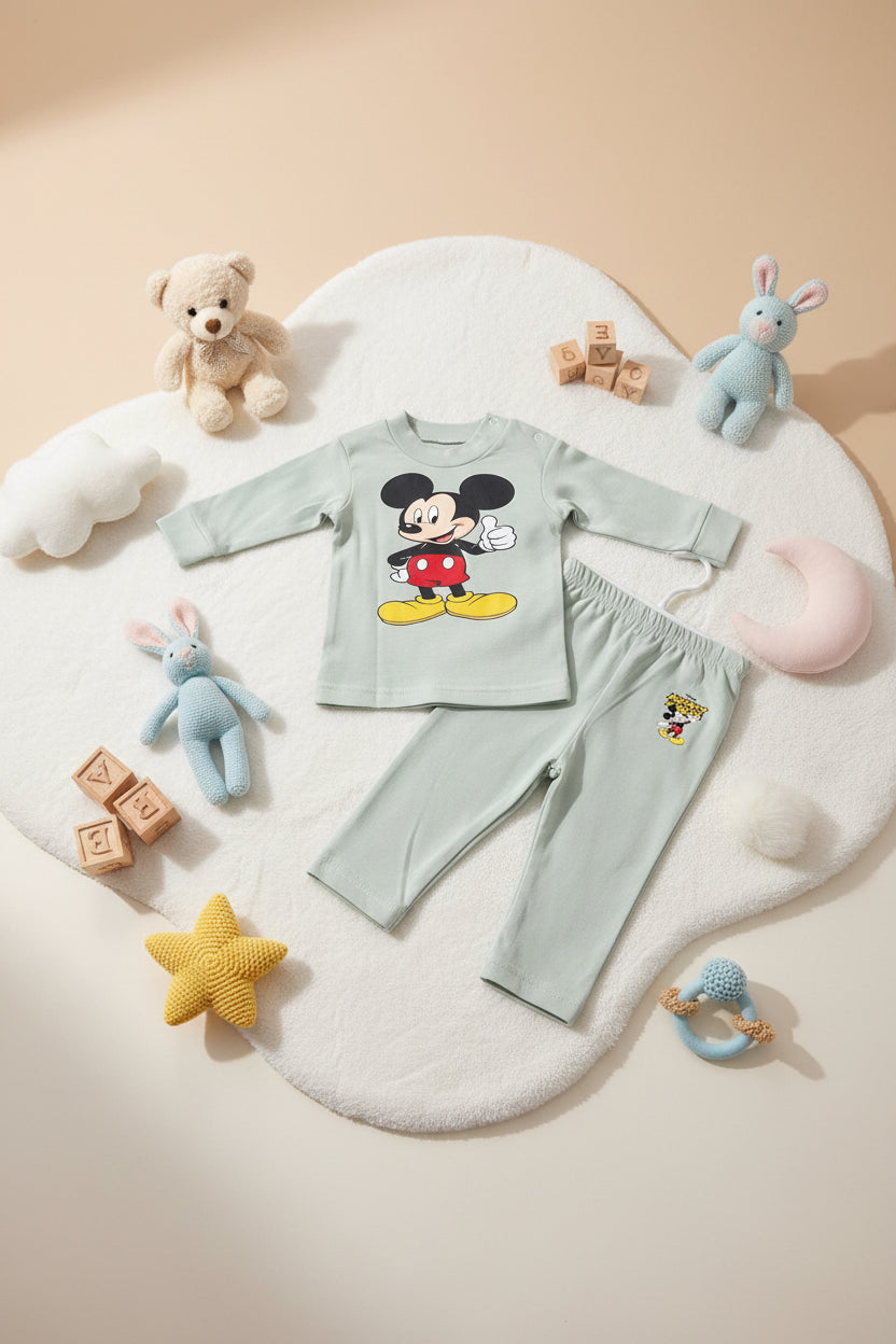 MICKEY MOUSE 2PIECES Pajamas Set-6 Colors