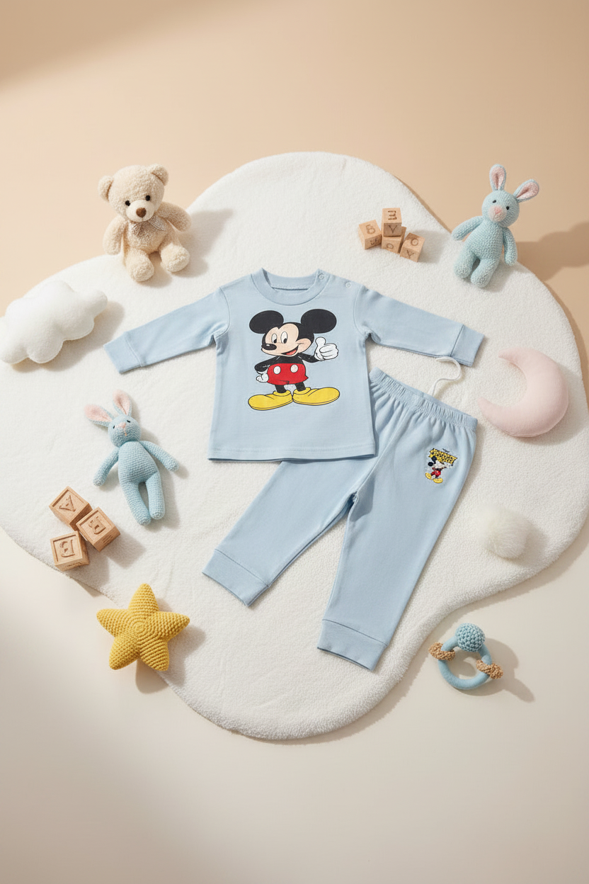 MICKEY MOUSE 2PIECES Pajamas Set-6 Colors