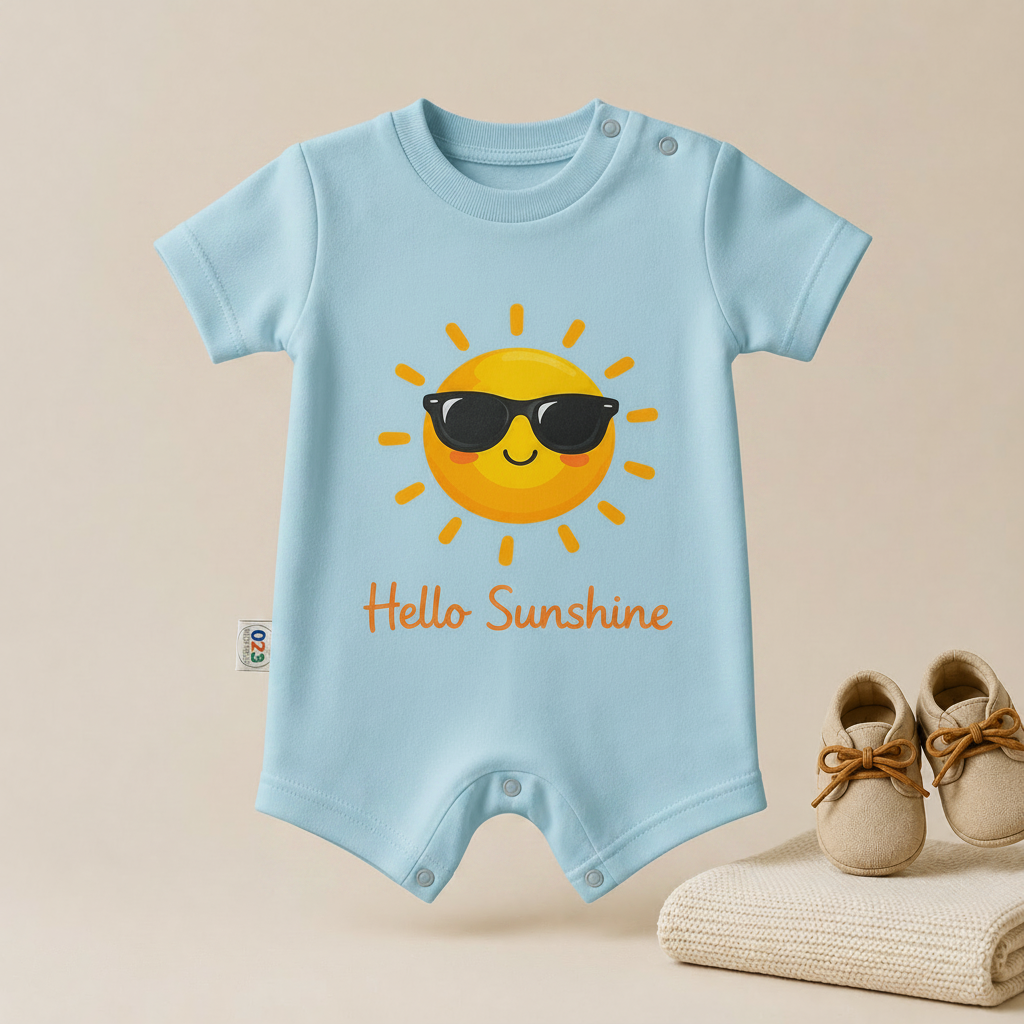 Hello Sunshine Baby Romper – 6 Color Options