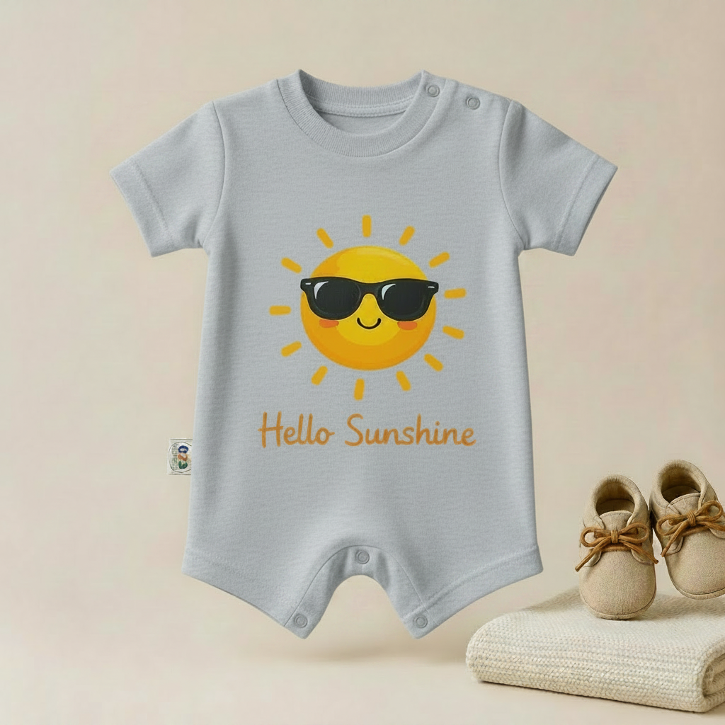 Hello Sunshine Baby Romper – 6 Color Options