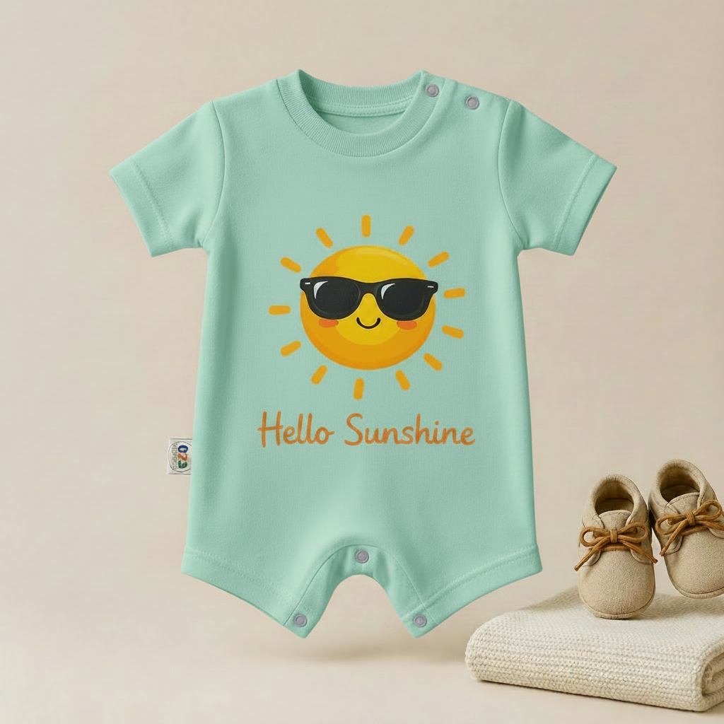 Hello Sunshine Baby Romper – 6 Color Options
