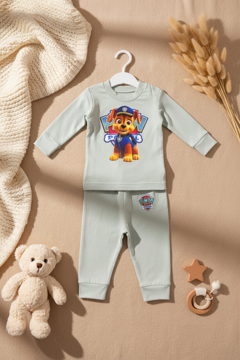 CHASE PAW PATROL -2 PIECES Pajamas Set -6 COLORS