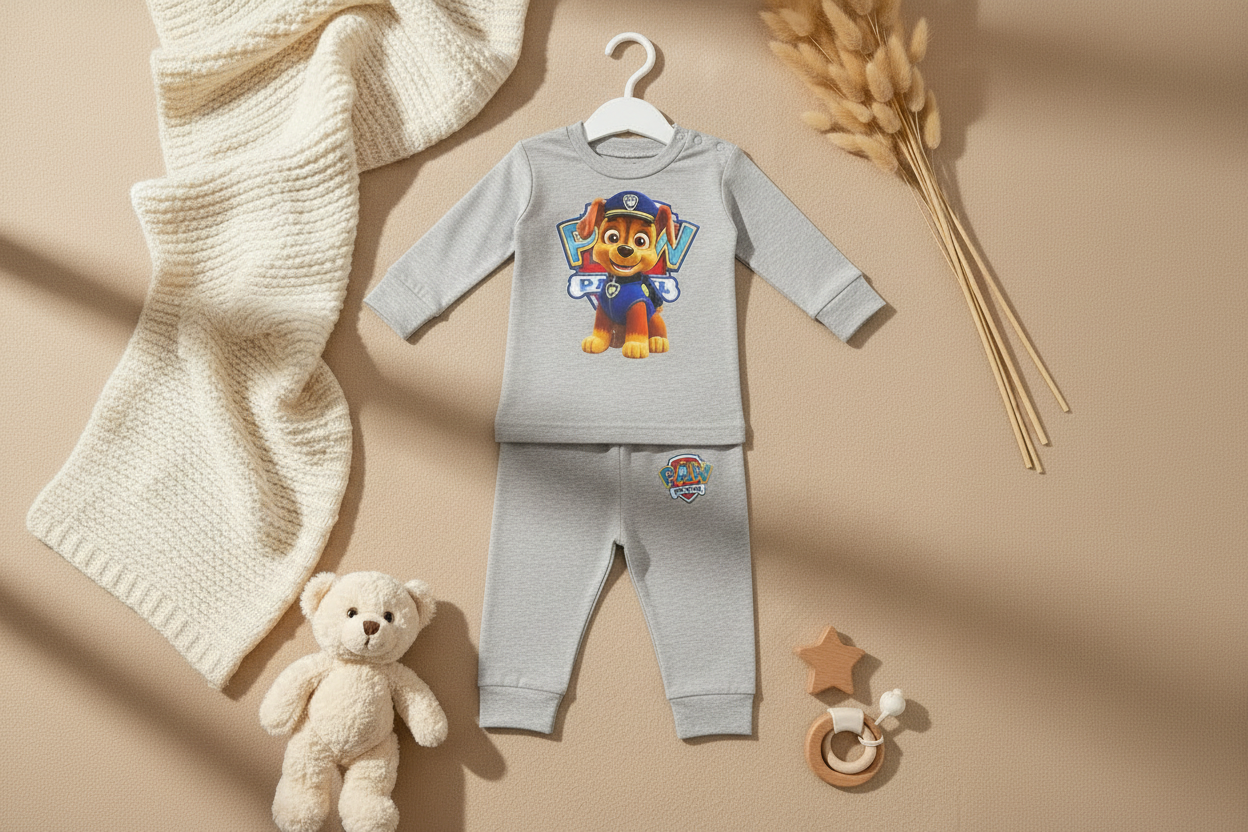 CHASE PAW PATROL -2 PIECES Pajamas Set -6 COLORS