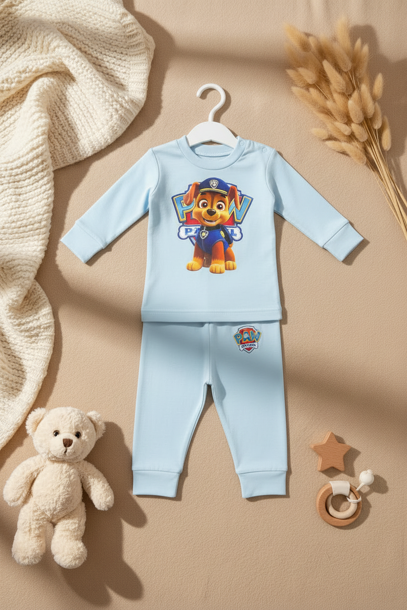 CHASE PAW PATROL -2 PIECES Pajamas Set -6 COLORS