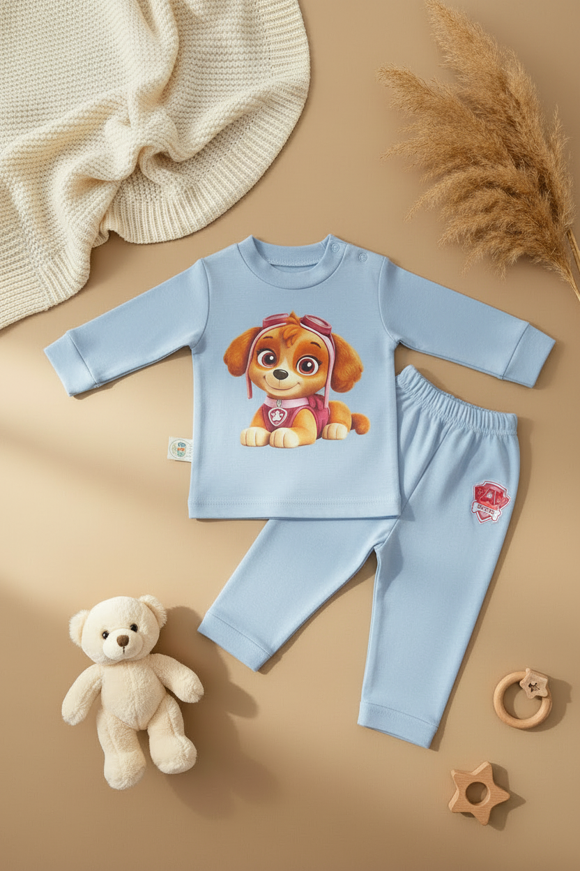 SKY- PAW PATROL 2 PIECES Pajamas -6 Colors