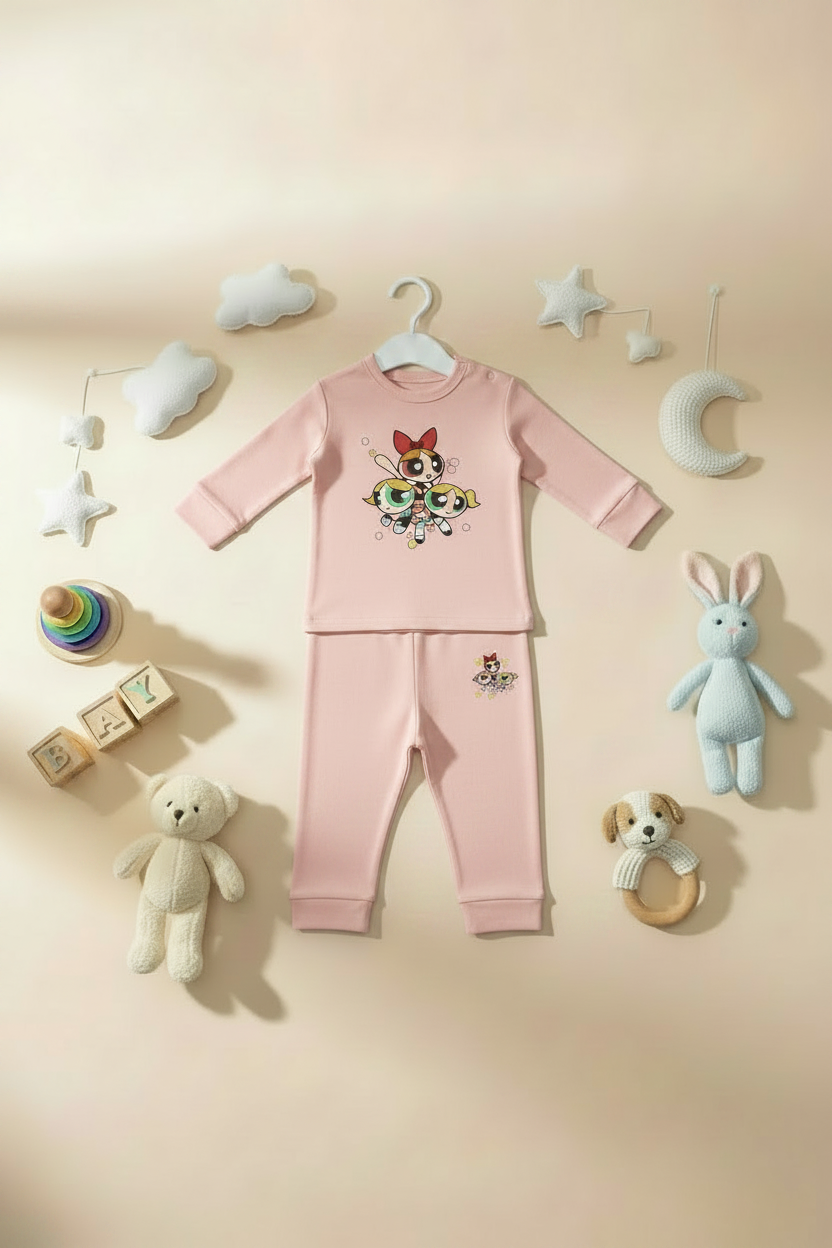 POWERPUFF GIRLS 2 PIECES Pajamas Set-6 Colors