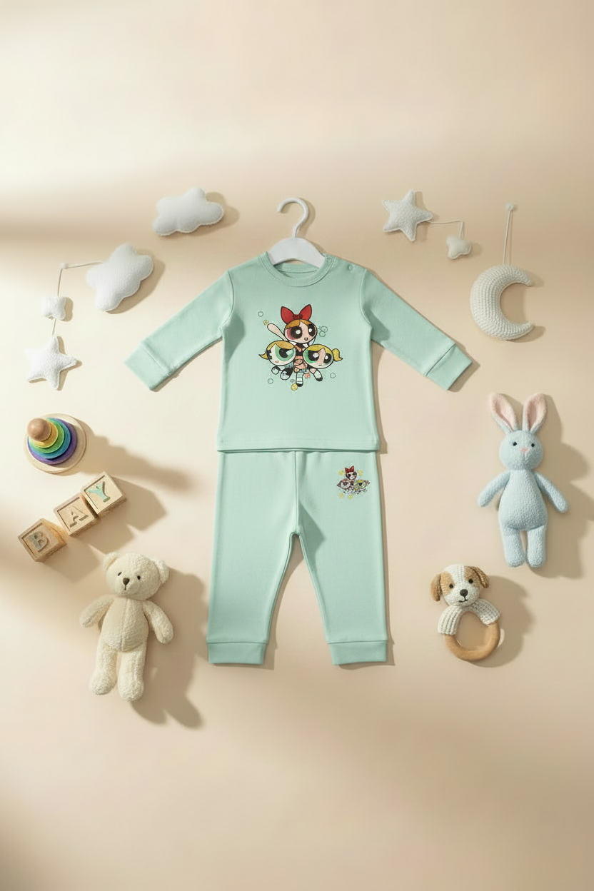 POWERPUFF GIRLS 2 PIECES Pajamas Set-6 Colors