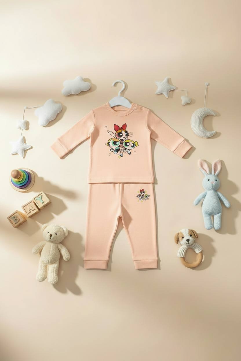 POWERPUFF GIRLS 2 PIECES Pajamas Set-6 Colors