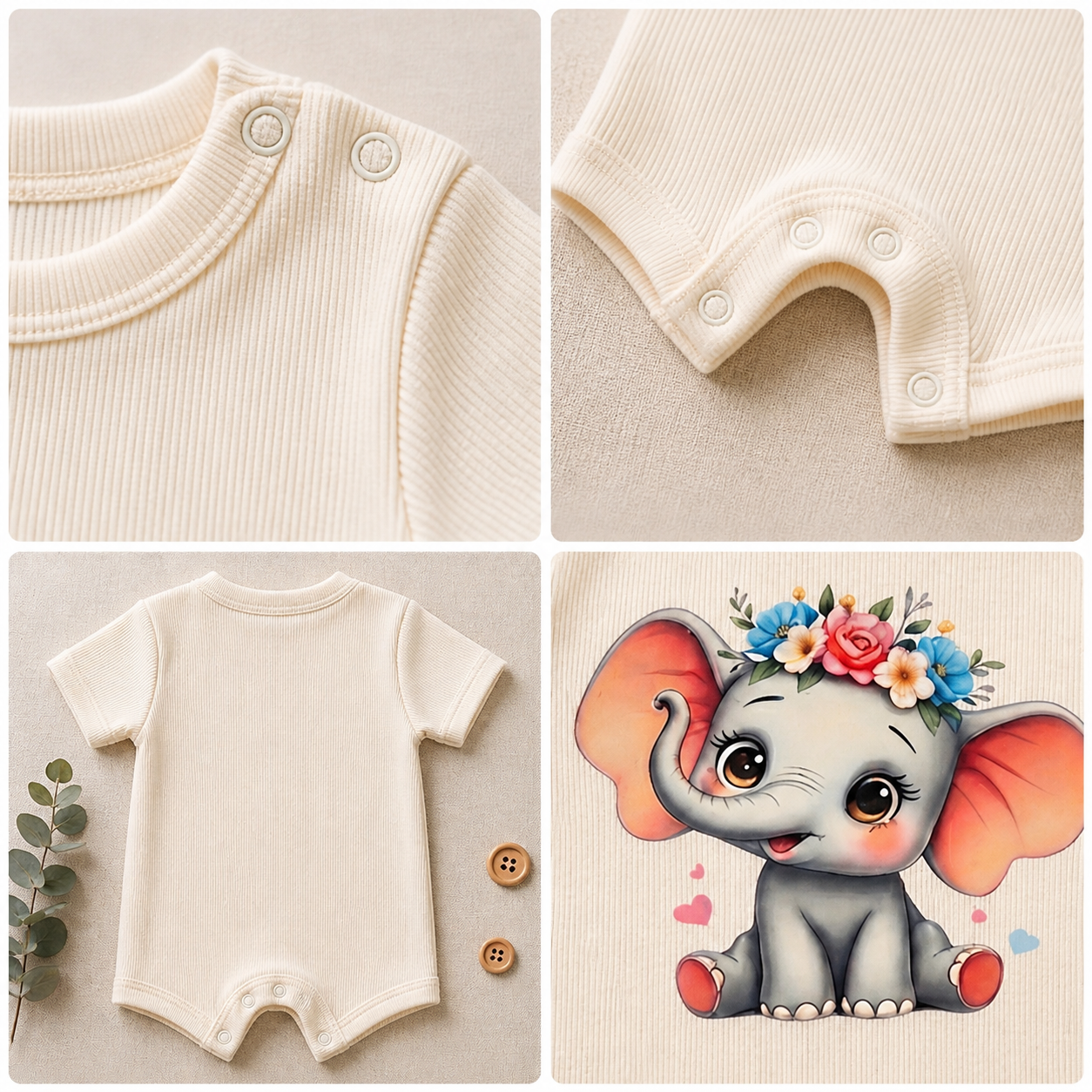 BABY GIRL ELEPHANT-6 COLORS