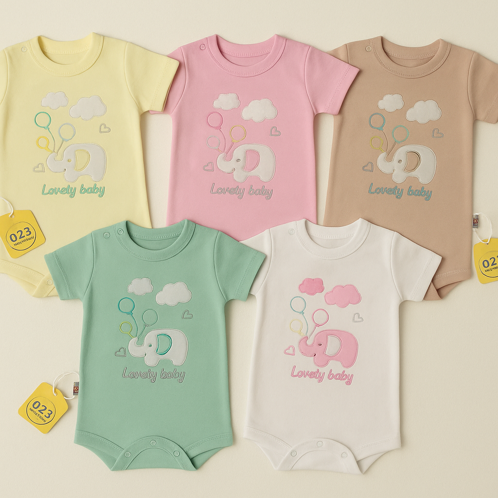 Lovely Baby Elephant Bodysuit