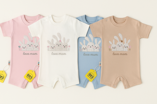 Love Mam Bunny Boy Baby Suit
