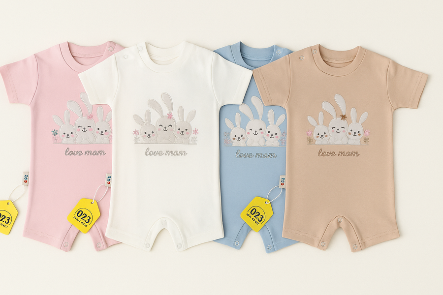Love Mam Bunny Boy Baby Suit