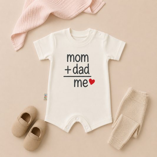 MOM+DAD = ME Baby Romper- 6 Colors Available