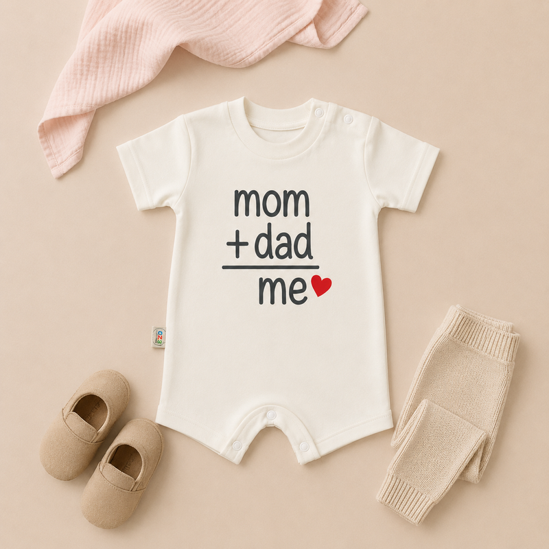 MOM+DAD = ME Baby Romper- 6 Colors Available
