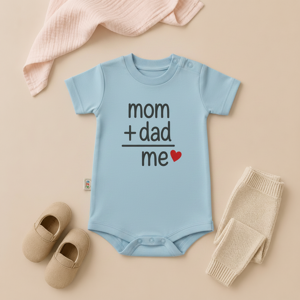 MOM+DAD = ME Baby Romper- 6 Colors Available