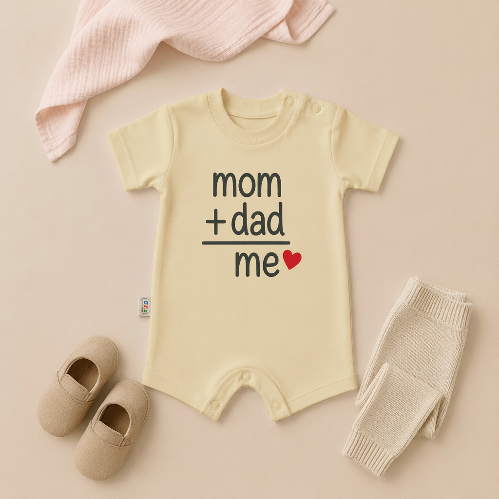 MOM+DAD = ME Baby Romper- 6 Colors Available