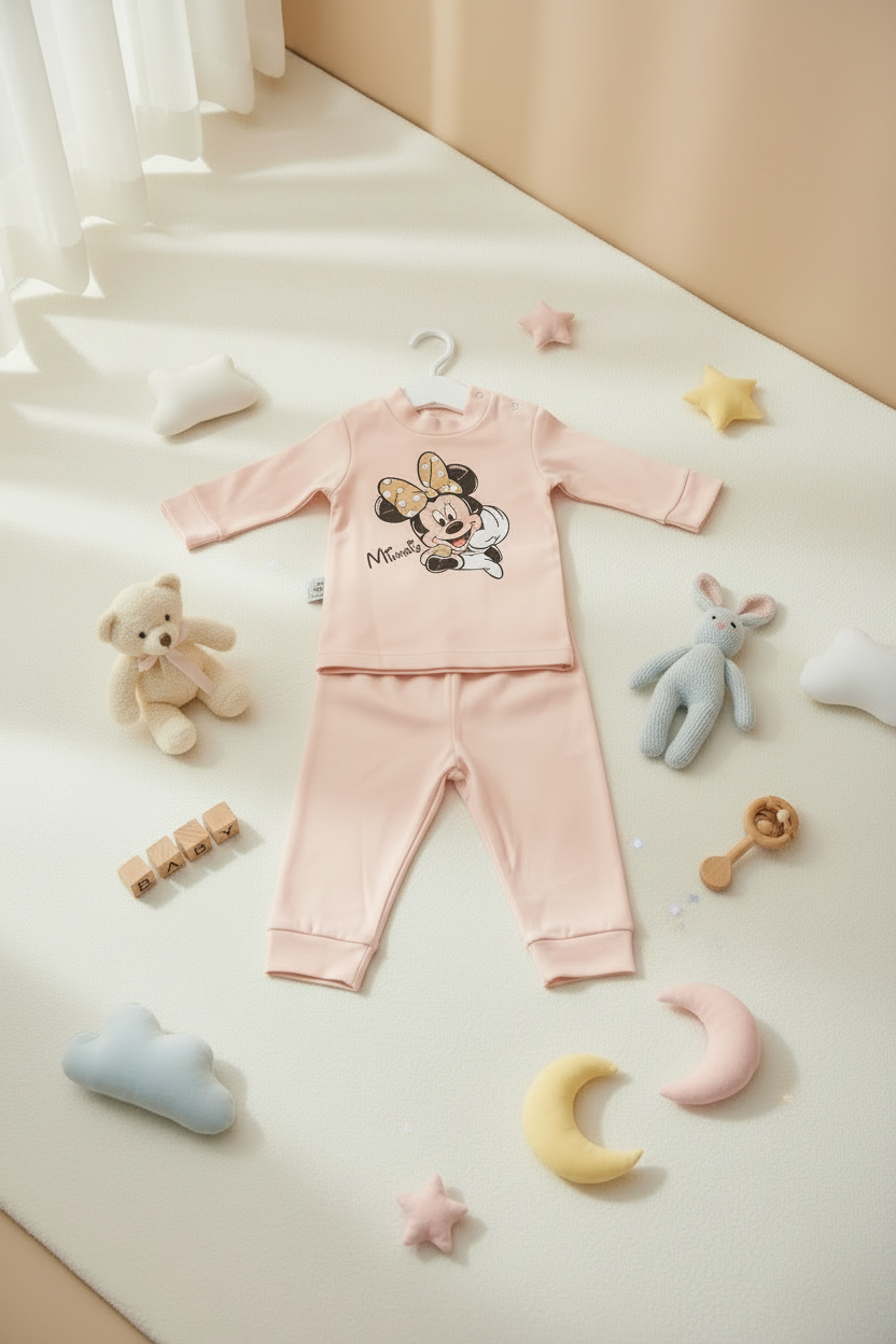 MINNIE MOUSE 2 PIECES Pajamas Set-6 Colors
