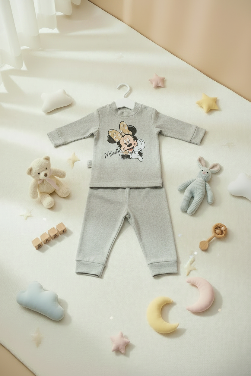 MINNIE MOUSE 2 PIECES Pajamas Set-6 Colors