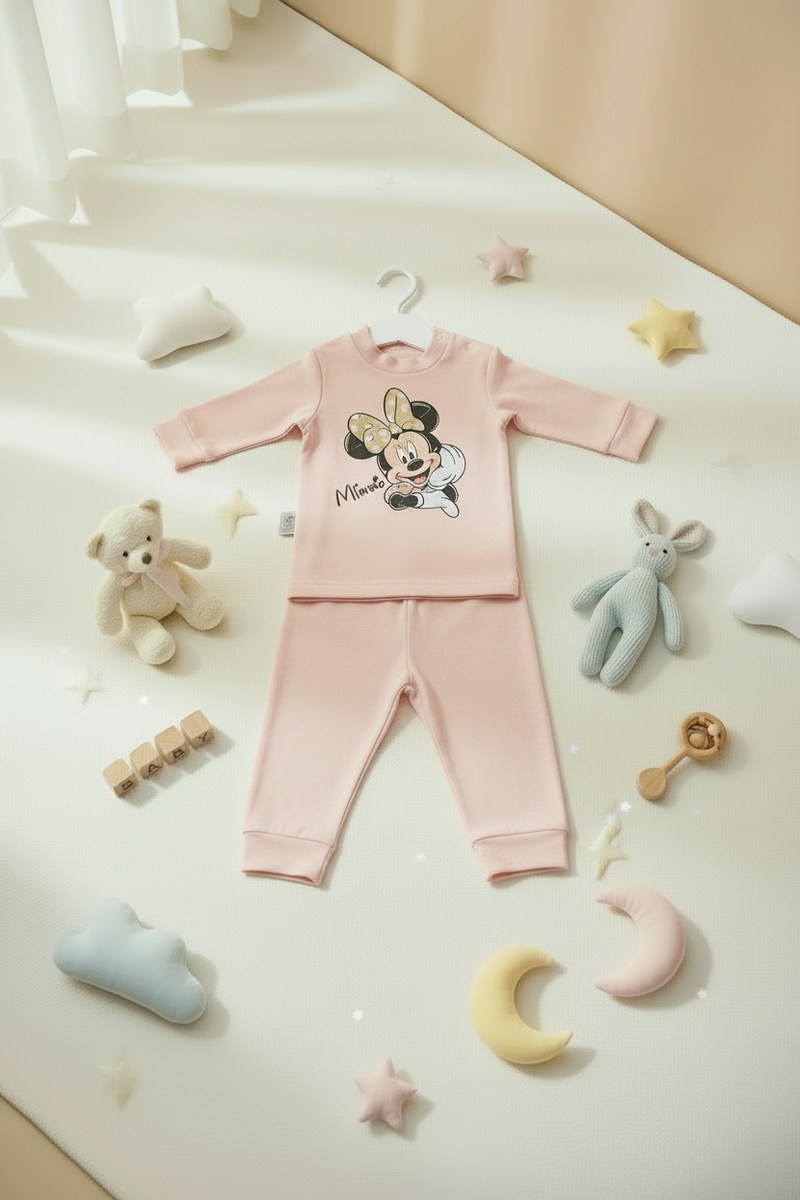 MINNIE MOUSE 2 PIECES Pajamas Set-6 Colors