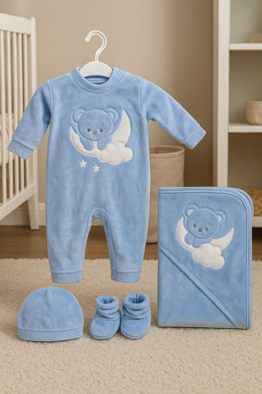 Moon Bear Baby Matching Suit - Boy
