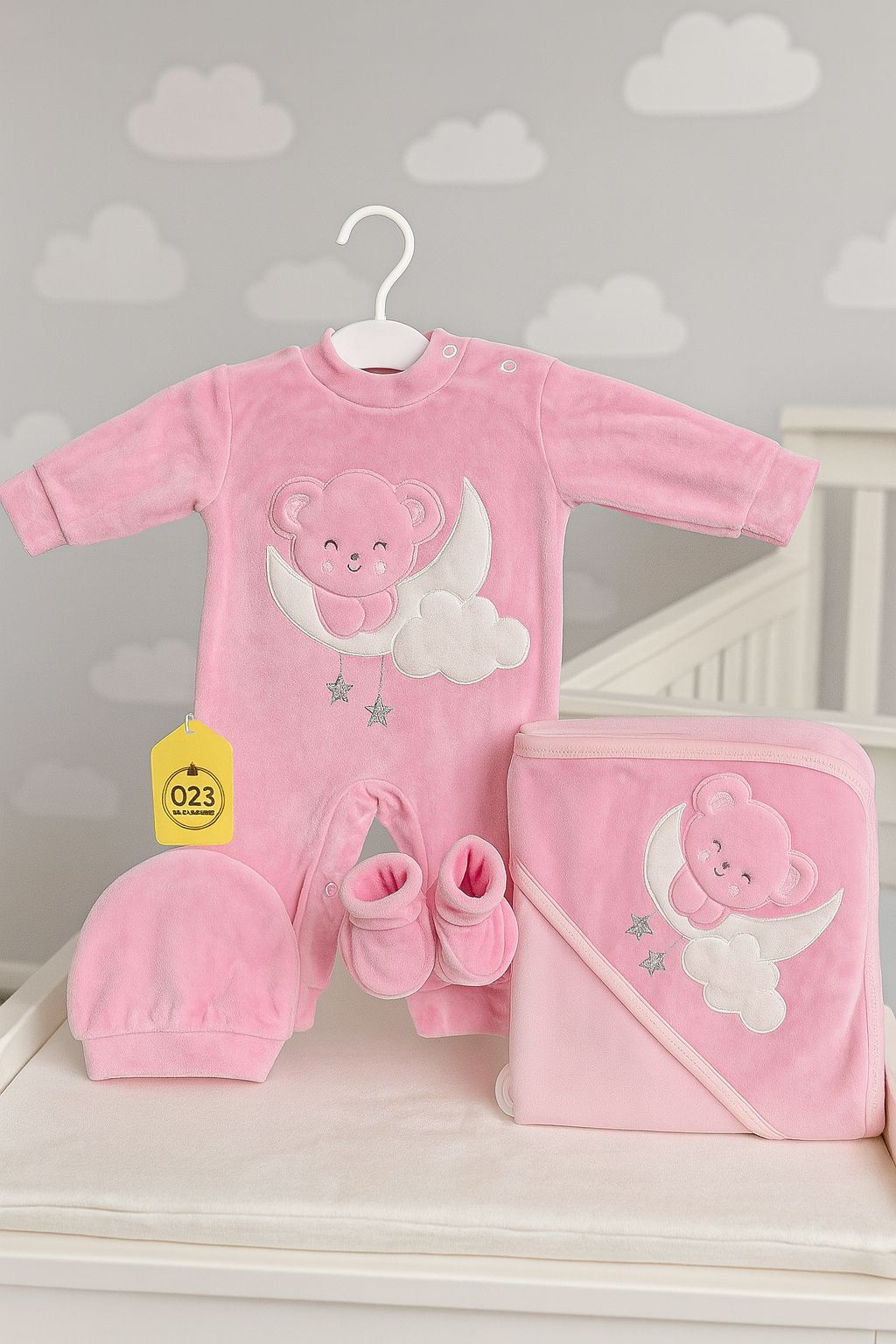 Moon Bear Baby Matching Suit - Girl