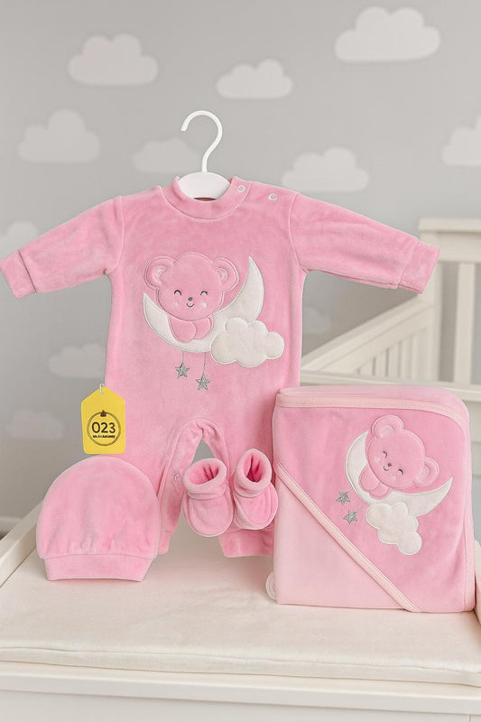 Moon Bear Baby Matching Suit - Girl