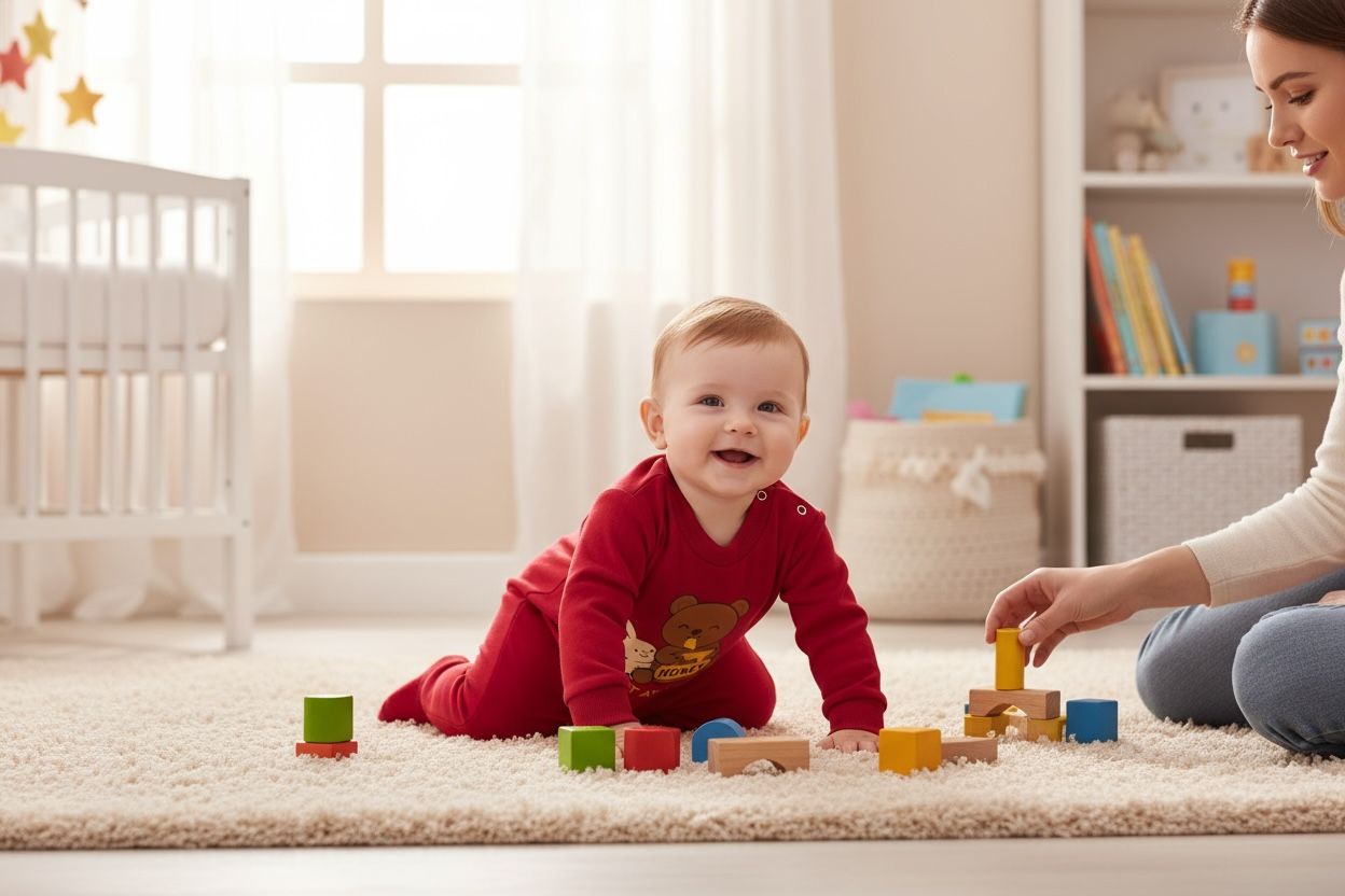 Sweet As Can Be 2-Piece Baby Salopette & Hat Set – Red