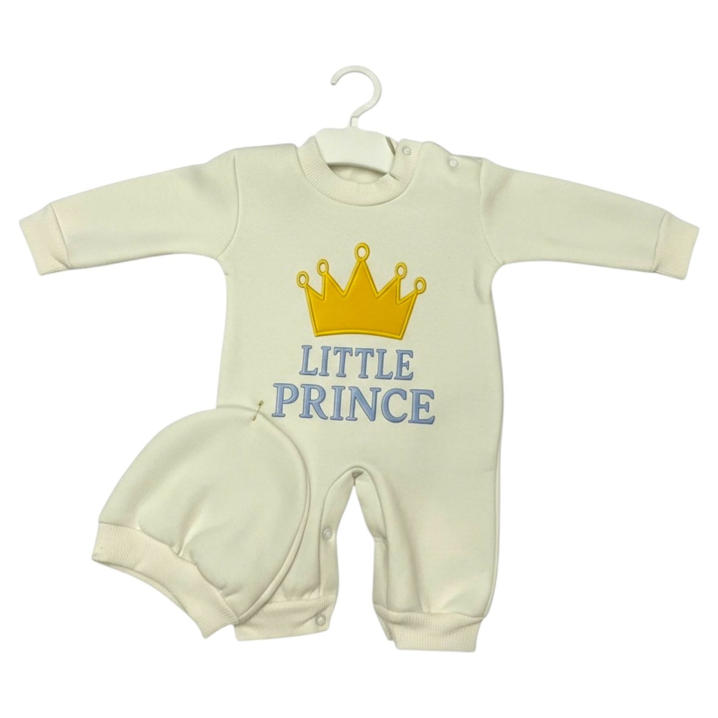 Little Prince – Newborn 2-Piece Salopette & Cap Set