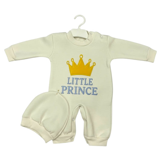 Little Prince – Newborn 2-Piece Salopette & Cap Set