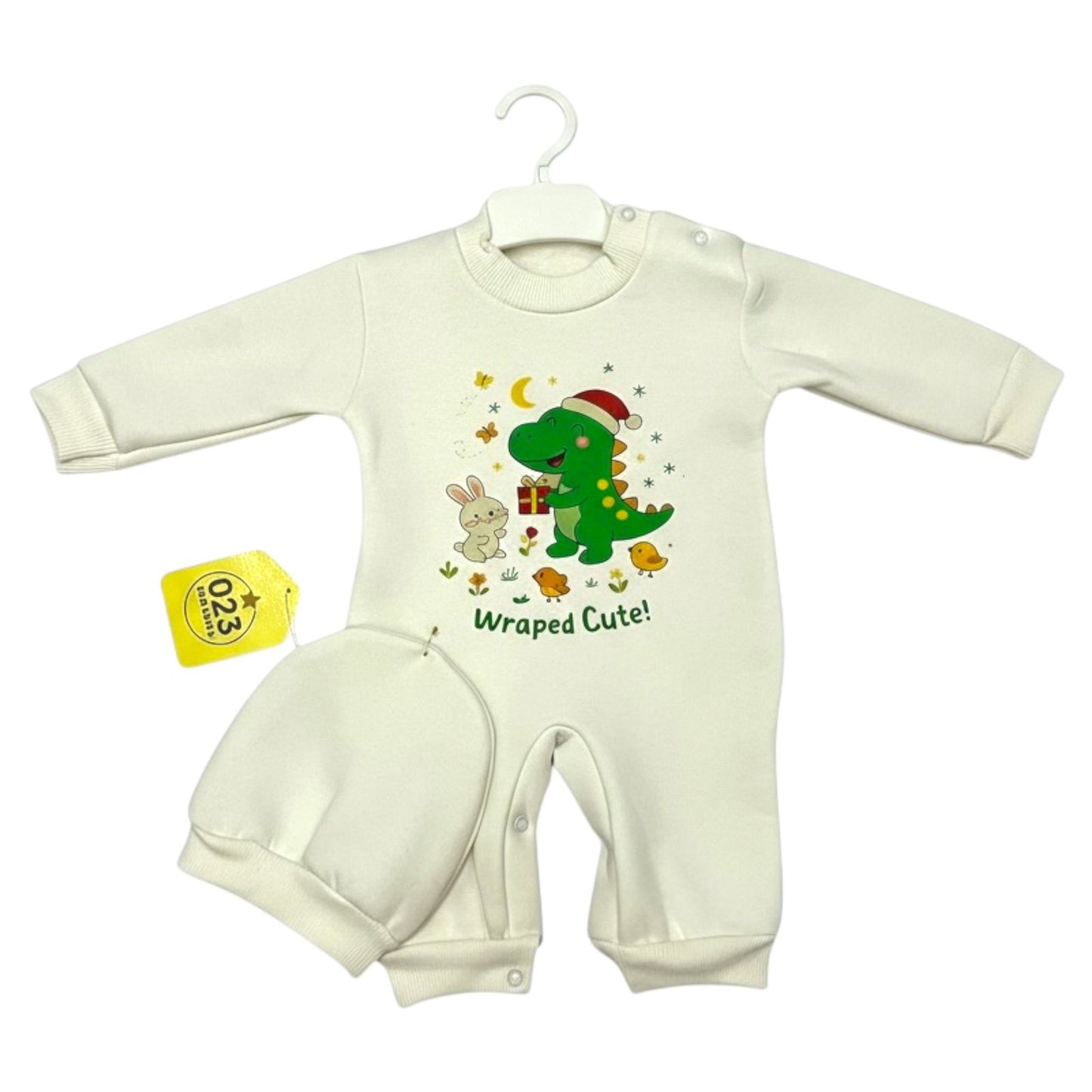 Wrapped Cute! – Newborn 2-Piece Salopette & Cap Set