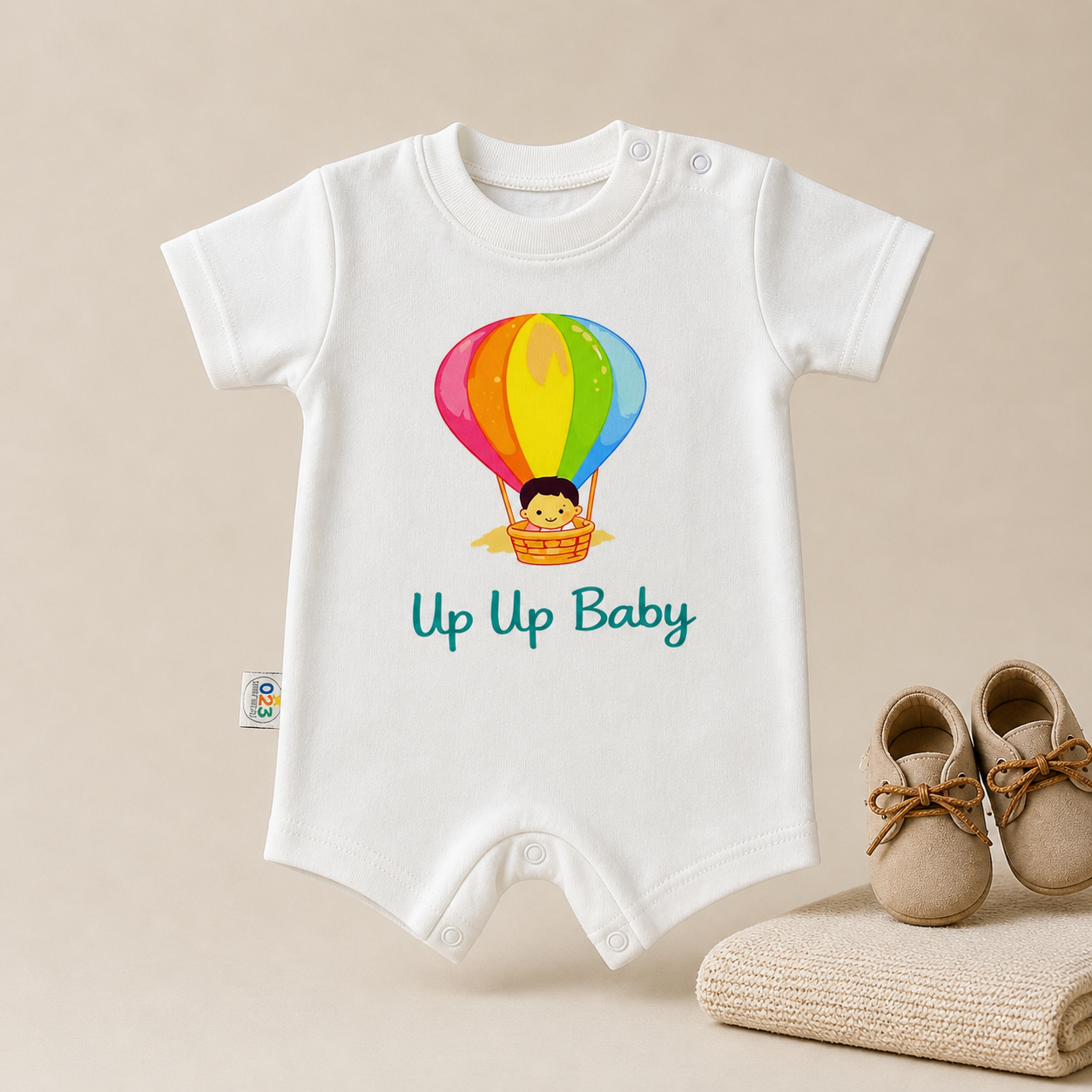 Up Up Baby Hot Air Balloon Romper – 6 Color Options
