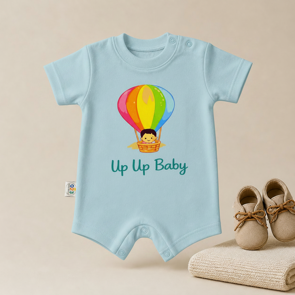 Up Up Baby Hot Air Balloon Romper – 6 Color Options